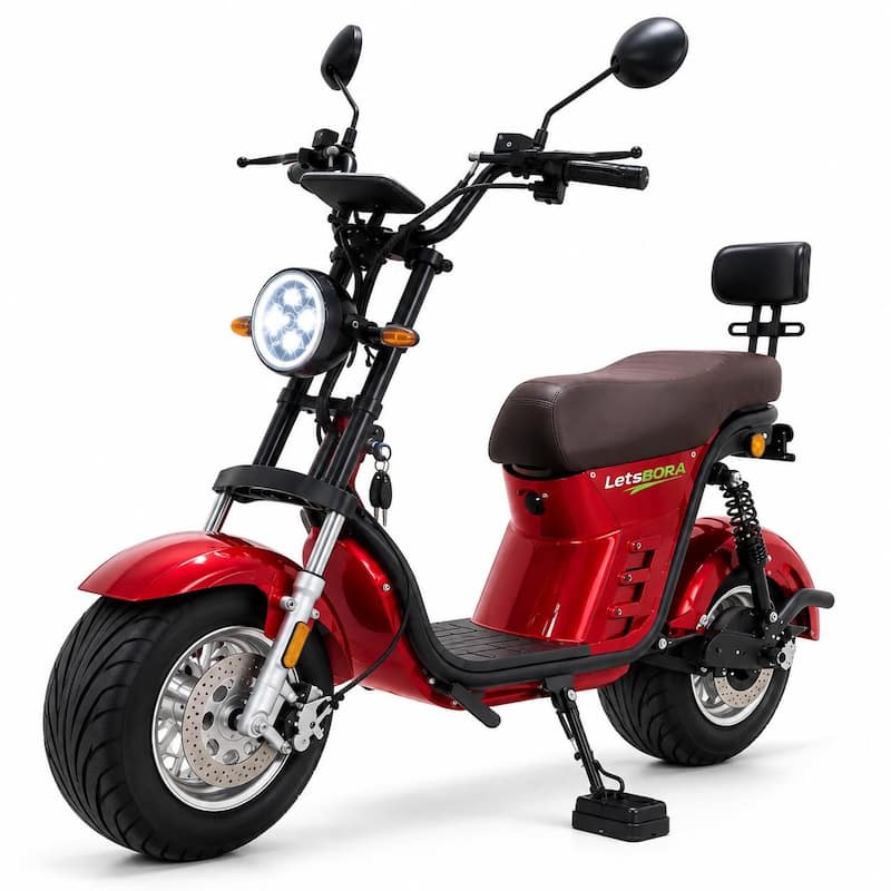 Scooter Elétrica Summer X21 1000W 66V 20Ah Até 32km/h Autonomia